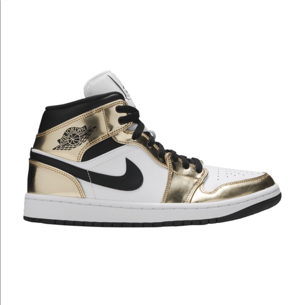 Brand new Jordan 1 mid metallic gold